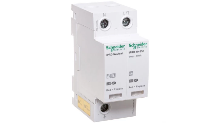 Ogranicznik przepięć Typ T2 1P+N 40kA iPRD-40-40kA-350V-1PN A9L40500