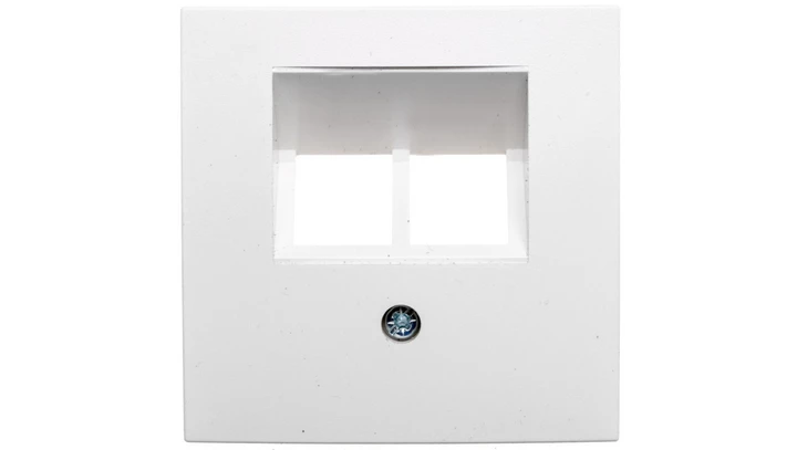Berker B1/B3/B7 Płytka czołowa podwójna do gniazda przyłączeniowego UAE biała 14091909