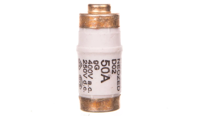Wkładka topikowa NEOZED 400V AC / 250C DC klasa gG D02 50A kolor biały 5SE2350 /10szt./