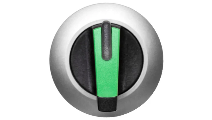 Napęd przełącznika 2 położeniowy O-I 30mm zielony z podświetleniem bez samopowrotu metal mat IP69k Sirius ACT 3SU1062-2DF40-0AA0