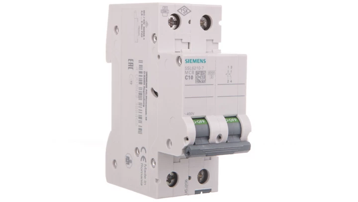 Wyłącznik nadprądowy 2P C 10A 6kA AC 5SL6210-7