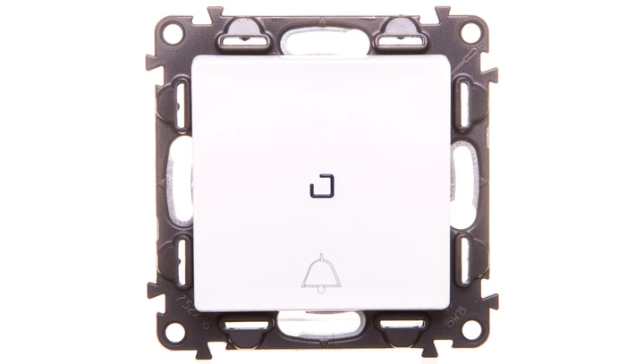 VALENA LIFE Przycsik /dzwonek/ z podświetleniem biały 752116