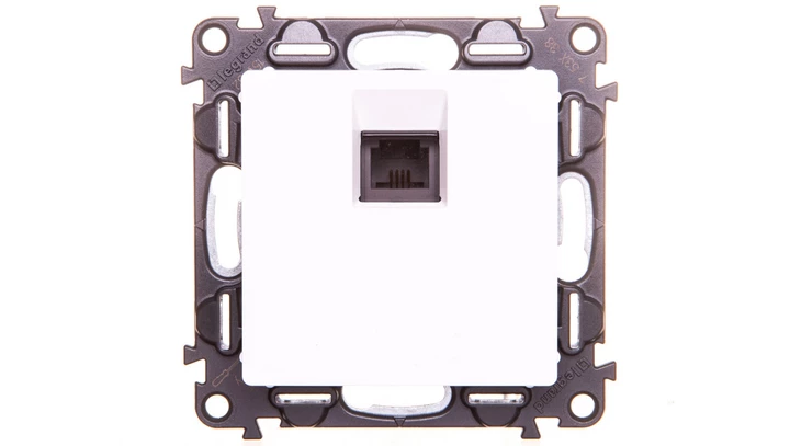 VALENA LIFE Gniazdo telefoniczne pojedyncze RJ11 biały 753138