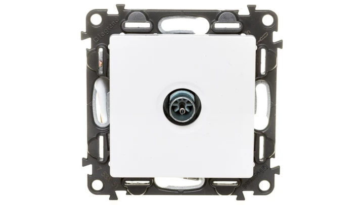 VALENA LIFE Gniazdo antenowe TV końcowe biały 753151