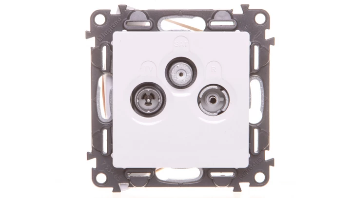 VALENA LIFE Gniazdo antenowe RTV/SAT przelotowe biały 753165