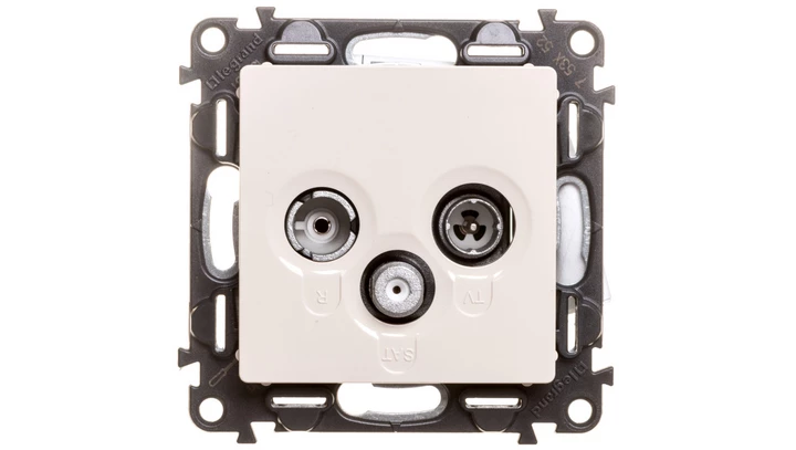 VALENA LIFE Gniazdo antenowe RTV/SAT końcowe kremowy 753252