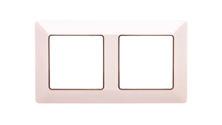 VALENA LIFE Ramka podwójna kremowa/złota 754062