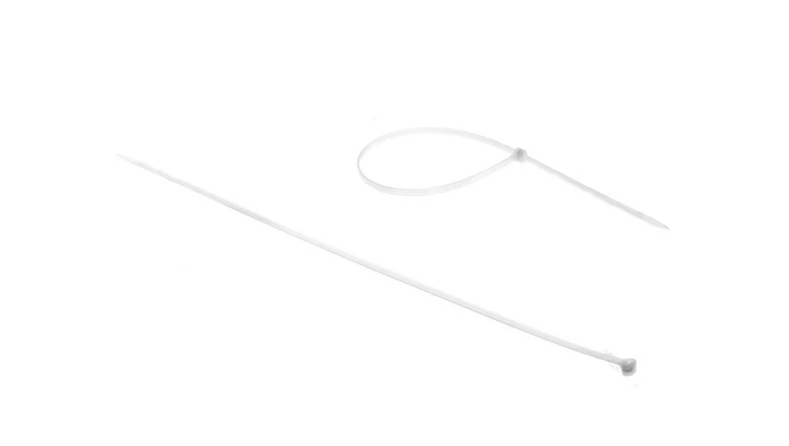 Opaska kablowa 290x3,5 biała 2-LOCK zęby stalowe BMTB2936 /100szt./