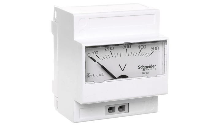 Woltomierz 1-fazowy analogowy modułowy 0-500V VLT 16061