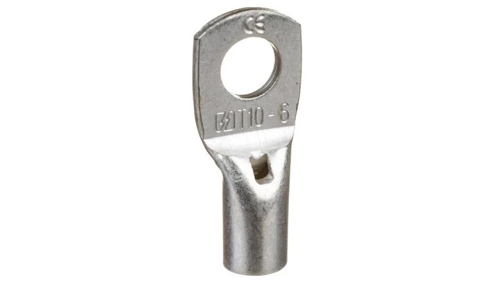 Końcówka oczkowa rurowa 10/M6 miedź cynowana KC10/6 KC10F6 /100szt./