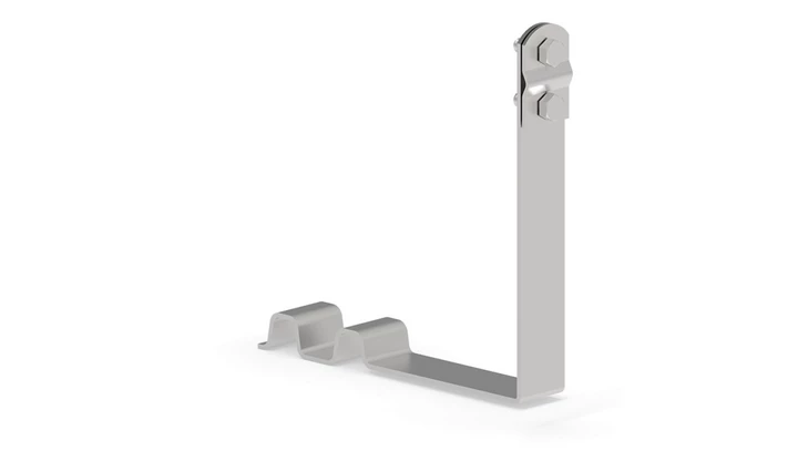 Uchwyt drutu odgromowego pod dachówkę z zamkiem skręcany nierdzewny 10.5/S NI /91006005/