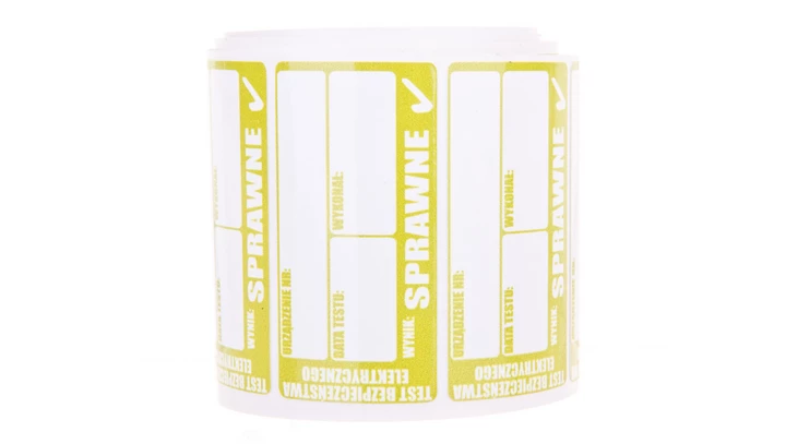 Naklejki - taśma do drukarki /Sprawne/ (rolka= 50szt )WANAKSPR