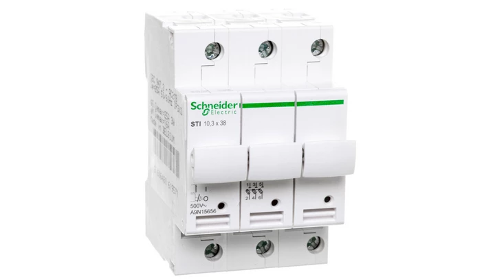 Rozłącznik bezpiecznikowy cylindryczny 3P 10x38mm STI A9N15656