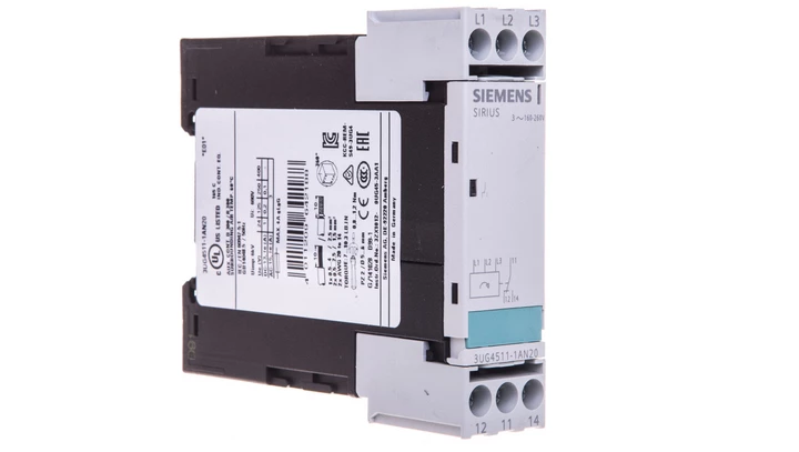 Przekaźnik kolejności faz 3A 1P 0,45sek 160-260V AC 3UG4511-1AN20