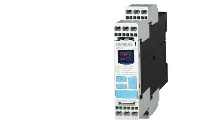 Przekaźnik kolejności, zaniku i asymetrii faz, kontrola nad-/podnapięciowa 2P 0,1-20s 160-690V AC z LCD 3UG4615-2CR20