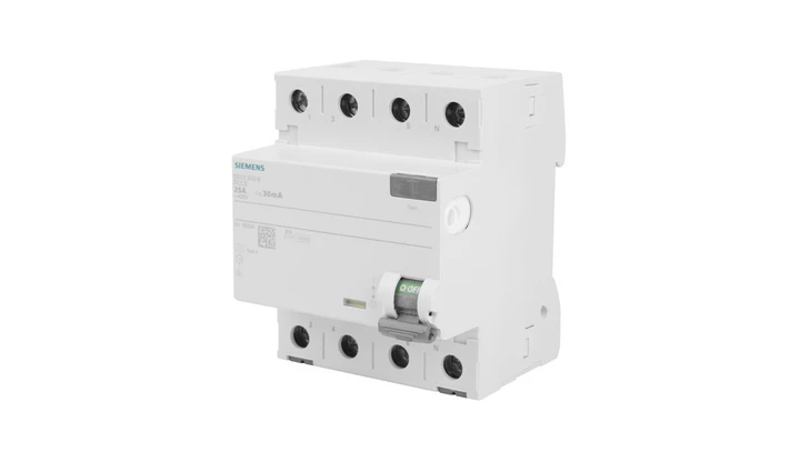 Wyłącznik różnicowoprądowy 4P 25A 0,03A typ A 30mA 230V SENTRON 5SV3342-6