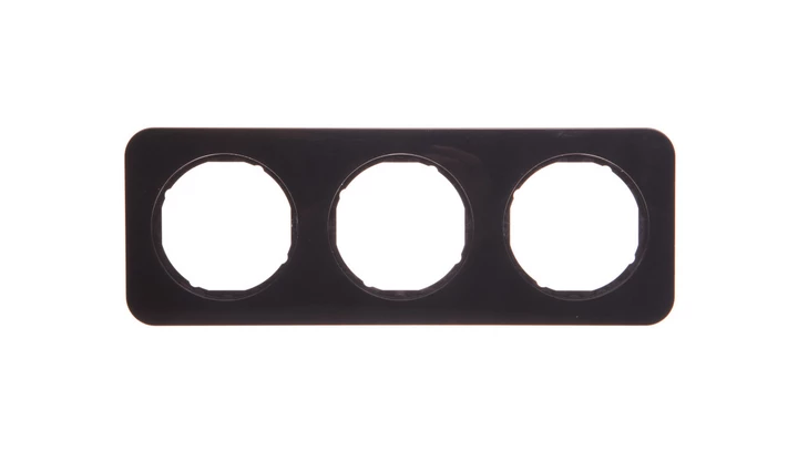 Berker R.1 Ramka potrójna pozioma/pionowa IP20 czarna 10132145