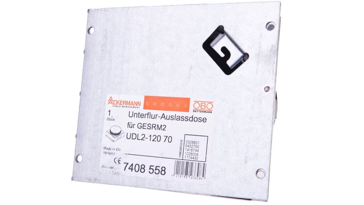 Puszka podłogowa do kaset zasilających GESRM2 UDL2-120 70 7408558