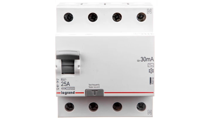 Wyłącznik różnicowoprądowy 4P 25A 0,03A typ AC P304 RX3 402062