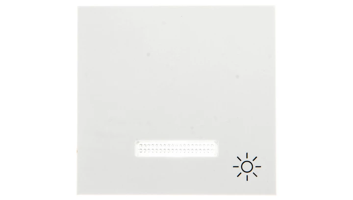 Lumina Klawisz kontrolny z symbolem Światło” z soczewką biały WL6120