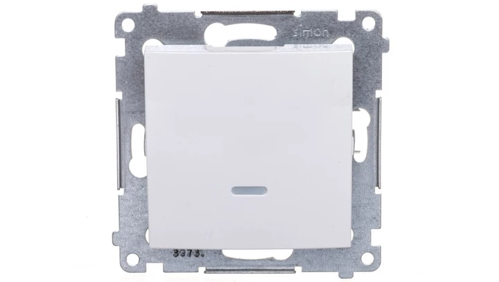 Simon 54 Łącznik jednobiegunowy z podświetleniem bialy DW1AL.01/11