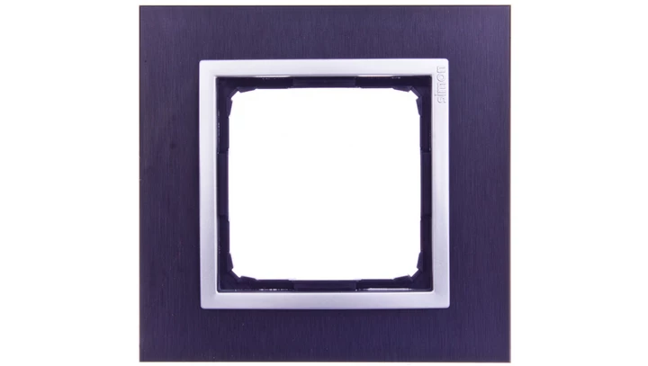 Simon 54 Nature Ramka pojedyncza metal INOX YIN DRN1/78