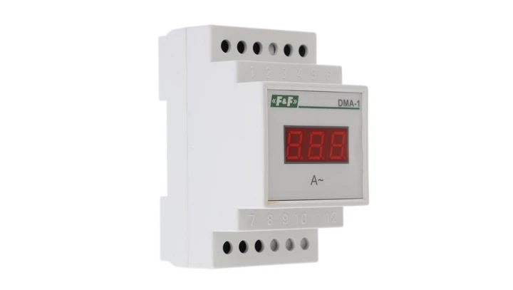 Cyfrowy wskaźnik wartości natężenia prądu jednofazowy 20A 3 moduły DMA-1 True RMS
