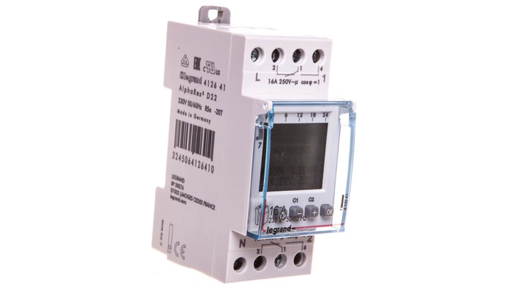 Programator cyfrowy tygodniowy 2-kanałowy 2-modułowy 412641