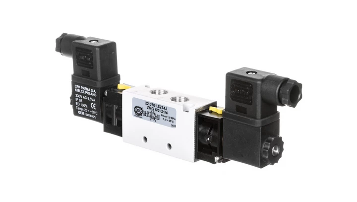 Zawór rozdzielający 230V AC 1MPa ZMG 5/2 G1/4 22.0701.5214J