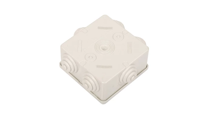 Puszka n/t 80x80x40 tworzywo IP44 szara GW44003