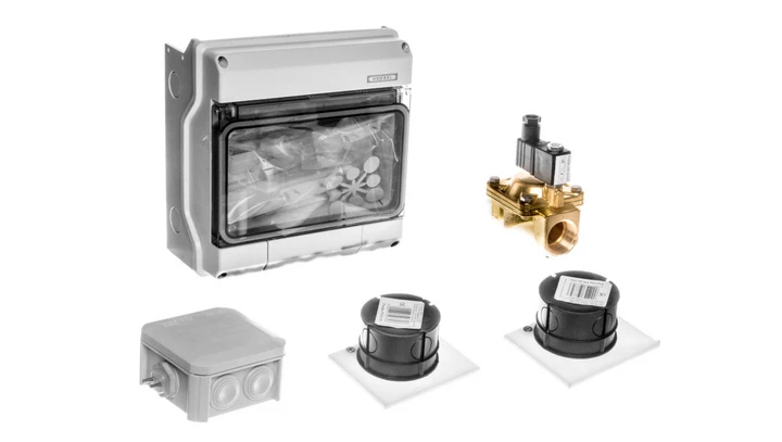 Automatyczny system przeciwzalaniowy - zawór 1 cal 3 sondy kotłownia/mieszkanie ASP-1