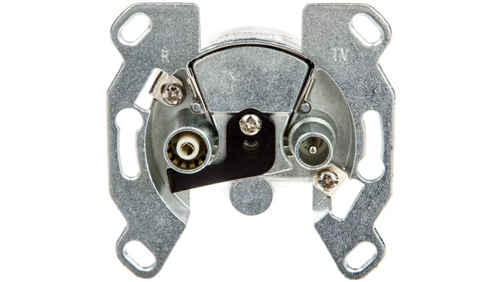 Berker Q.1 Gniazdo antenowe podwójne końcowe RTV mechanizm 53455011