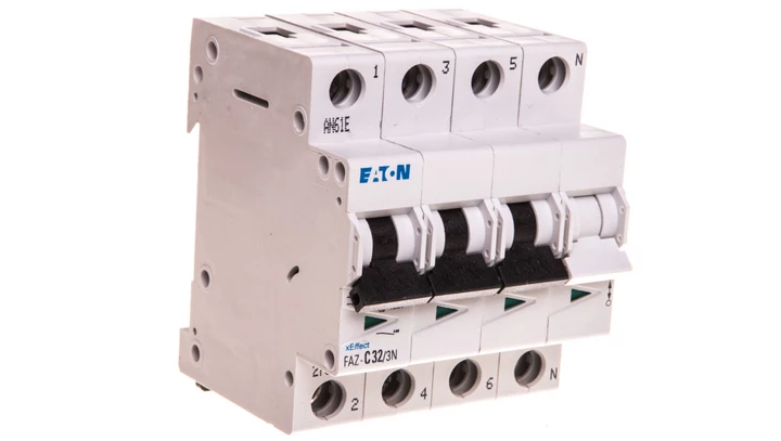 Wyłącznik nadprądowy 3P+N C 32A 15kA AC FAZ C32/3N 278978