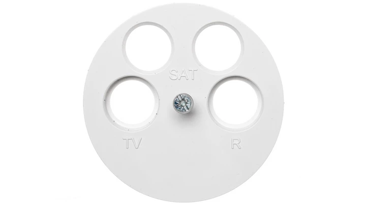 Berker R.1/R.3 Element centralny do gniazda antenowego 4-wyjściowego biały 14842089