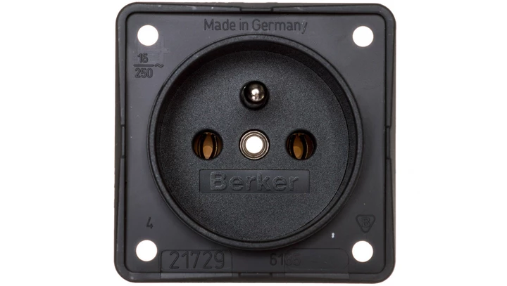 Integro Flow Gniazdo pojedyncze z/u 16A 250V antracyt 961852505