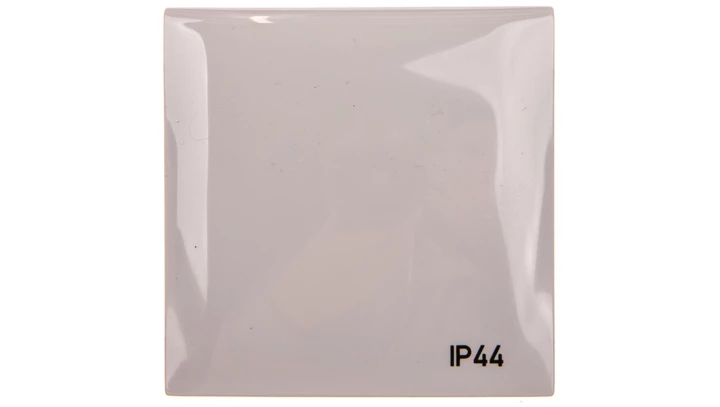 Integro Flow Ramka pojedyncza z pokrywą z nadrukiem IP44 szara 918282597