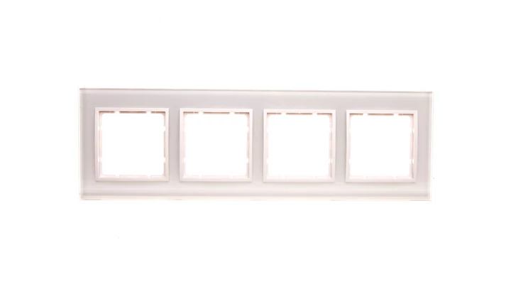 Berker B.7 Glas Ramka szklana poczwórna śnieżnobiała 10146909