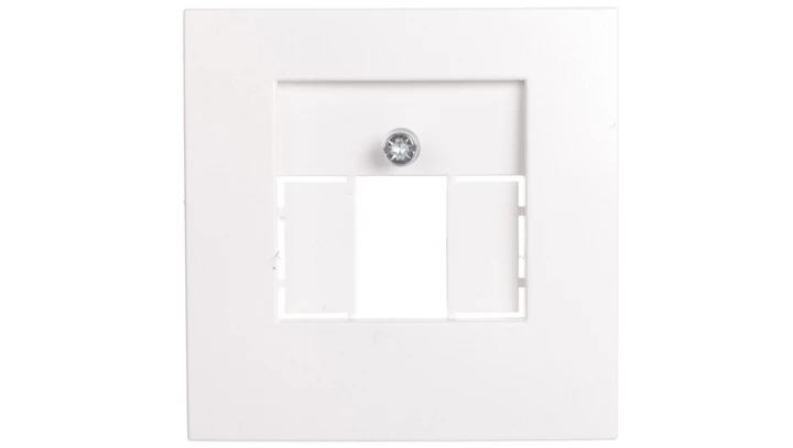 Berker B.1/B.3/B.7 Glas Element centralny do gniazda TAE i głośnikowego śnieżnobiały 10331909