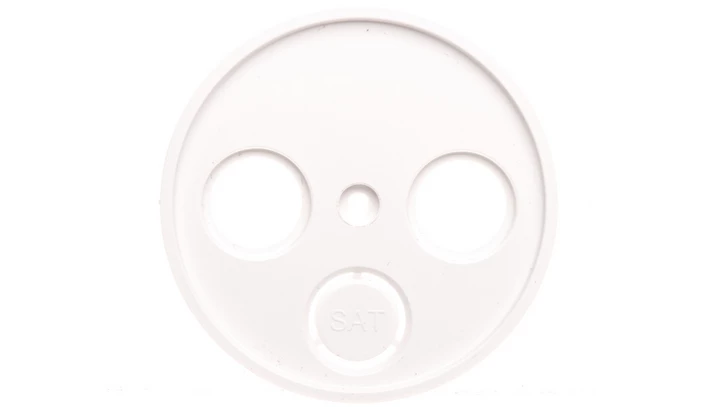 Berker R.1/R.3 Element centralny do gniazda antenowego 2- 3-wyjściowego biała 12032089