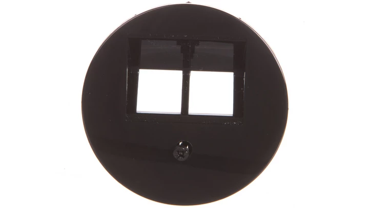 Berker R.1/R.3 Element centralny do gniazda przyłączeniowego UAE podwójnego czarny 14092045