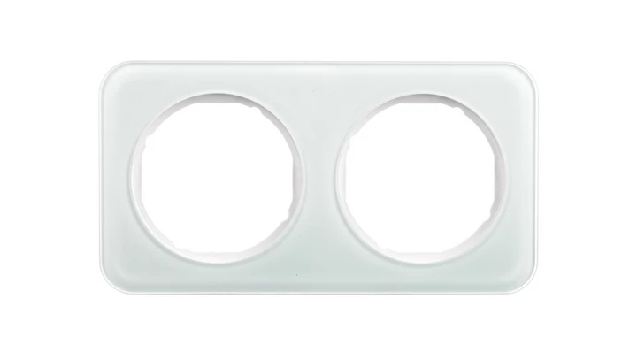 Berker R.1 Ramka podwójna szklana biała 10122109