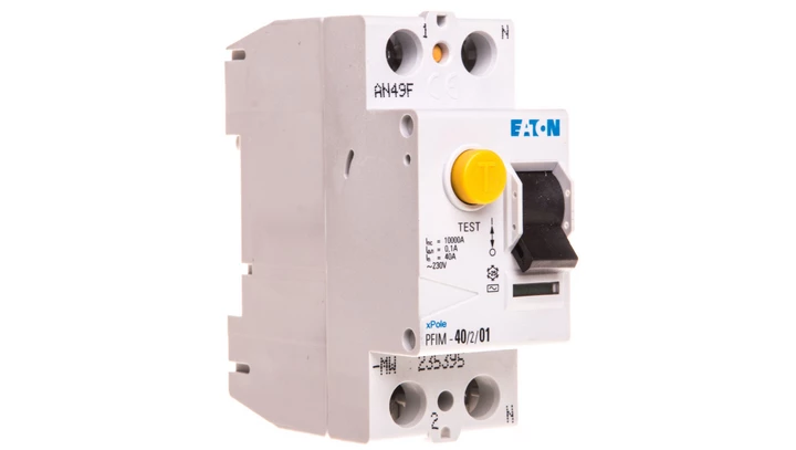 Wyłącznik różnicowoprądowy 2P 40A 0,1A typ AC PFIM-40/2/01-MW 235395