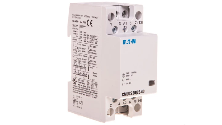 Stycznik modułowy 25A 4Z 0R 230V AC/DC CMUC230/25-40 137309