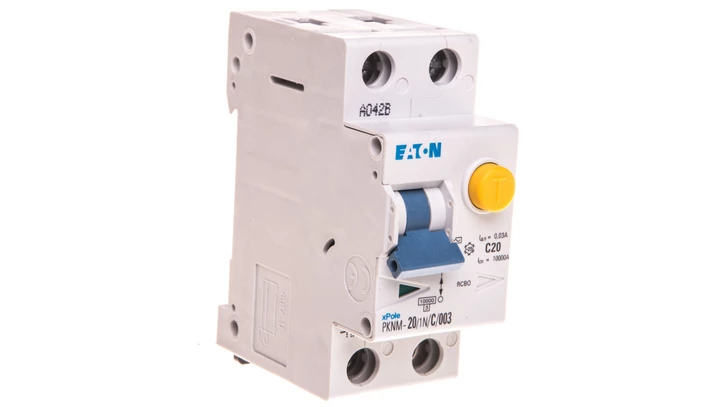 Wyłącznik różnicowo-nadprądowy 2P 20A C 0,03A typ AC PKNM 20/1N/C/003-MW 236245