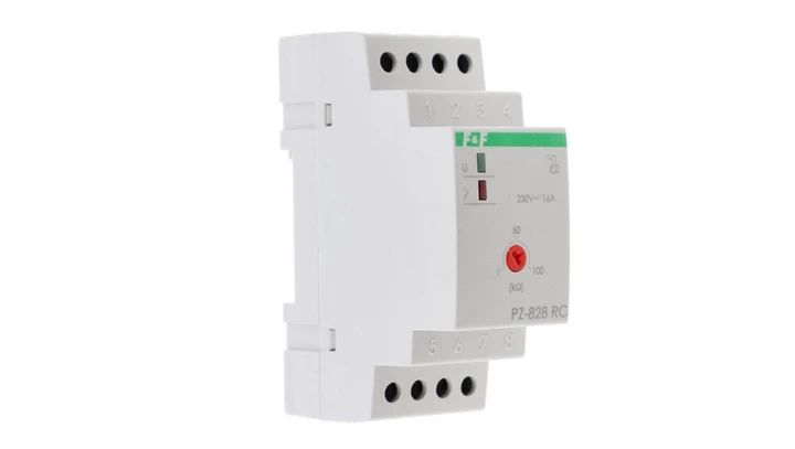 Przekaźnik kontroli poziomu cieczy z regulacją czułości 16A 1-100kOhm 230V AC PZ-828RC-B