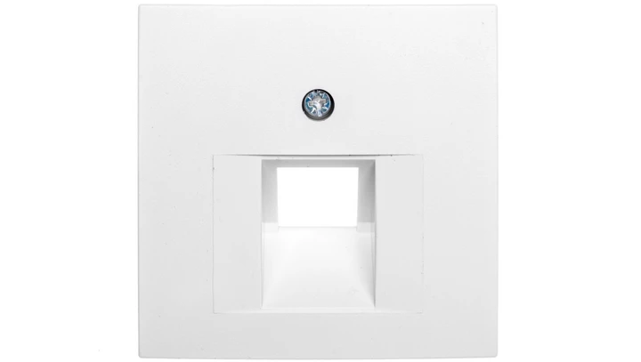 Berker S.1/B.1/B.3/B.7 Glas Płytka czołowa do gniazda teleinformatycznego pojedynczego RJ11/RJ12/RJ45 śnieżnobiała 14071909