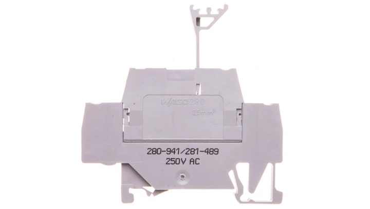 Złączka szynowa 2-piętrowa diodowa 2,5mm2 szara 280-941/281-489 /50szt./
