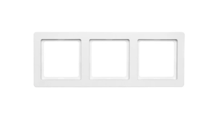 Berker Q.1 Ramka potrójna pozioma/ pionowa śnieżnobiała aksamit 10136089