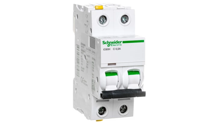 Wyłącznik nadprądowy 2P C 0,5A 10kA AC iC60H-C0,5-2 A9F07270