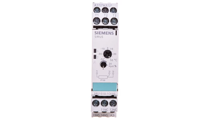 Przekaźnik kontroli temperatury rezystancyjny 1Z 1R 110-230V AC 3RS1010-1CK00